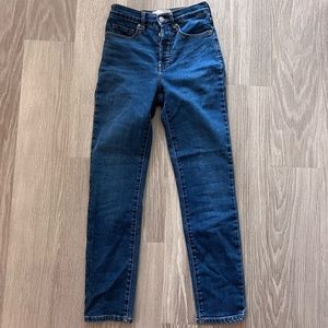 Everlane High Rise Slim Straight Jeans - Size 24 Reg